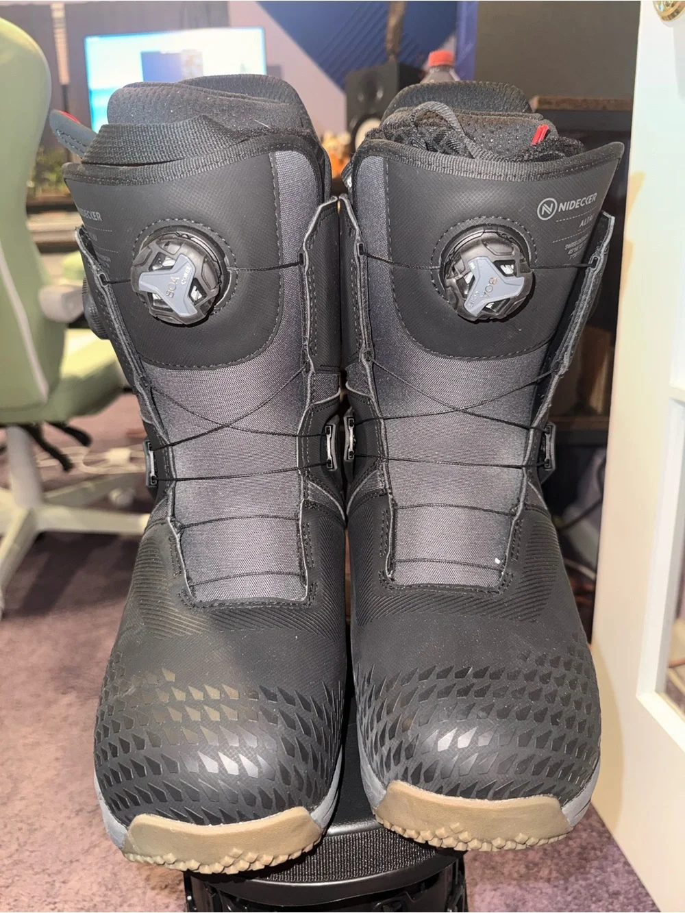 Nidecker Altai double Boa Men's Black Snow Boots new no tags